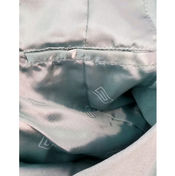 NWT Women Pamela McCoy Mint Green Leather Jacket with Pockets and Button Size M - Picture 10 of 12
